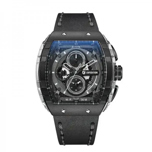 Expedition 6782 Silver Black Man Leather MCLTBBASL